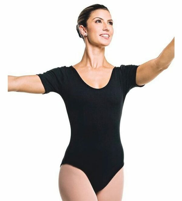 Collant Meia Manga Ballet Adulto Helanca